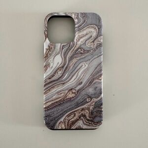 BURGA 13 Pro Max - Marble Pattern Phone Case - Khaki/tan, Gray and Brown